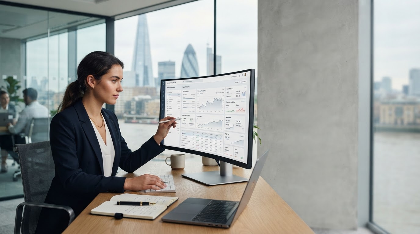 Nervo Fondholm platform dashboard showing portfolio analytics and decision workflows